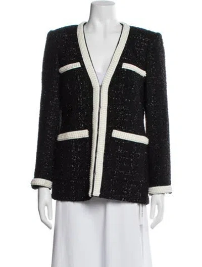 Pre-owned Veronica Beard Wool Tweed Pattern Blazer In Multi