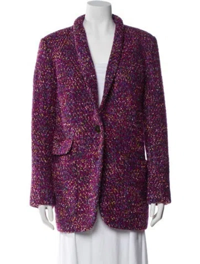 Pre-owned Veronica Beard Wool Tweed Pattern Evening Jacket