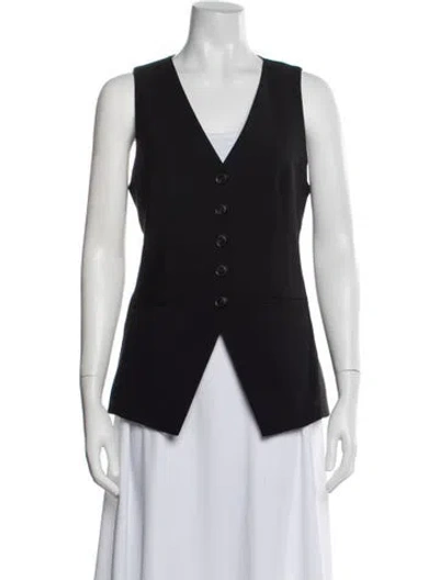 Pre-owned Veronica Beard Wool Vest W/ Tags In Black