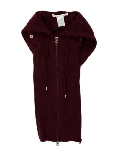 Pre-owned Veronica Beard Wool Vintage Dickey In Burgundy