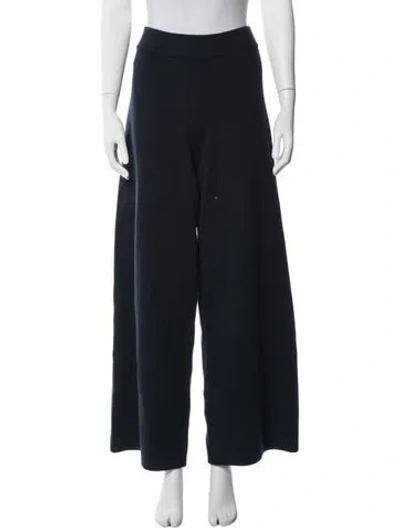 Pre-owned Veronica Beard Wool Wide Leg Pants In Blue