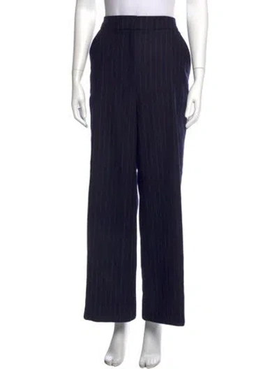 Pre-owned Veronica Beard Wool Wide Leg Pants In Blue