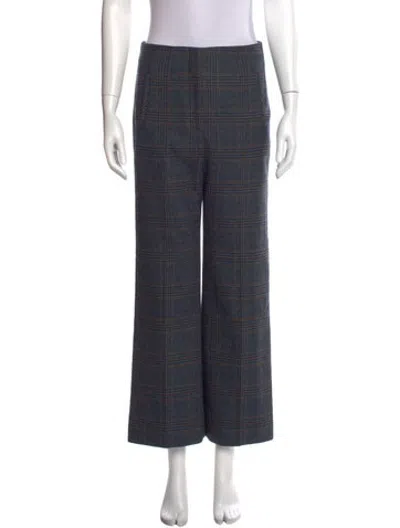 Pre-owned Veronica Beard Wool Wide Leg Pants In Blue