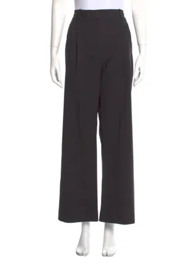 Pre-owned Veronica Beard Wool Wide Leg Pants In Gray