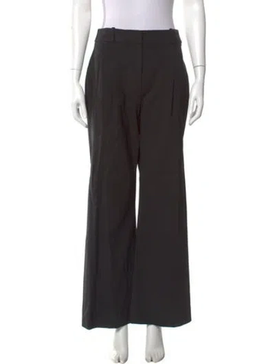 Pre-owned Veronica Beard Wool Wide Leg Pants In Gray