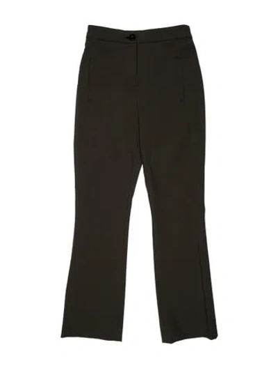 Pre-owned Veronica Beard Wool Wide Leg Pants In Gray