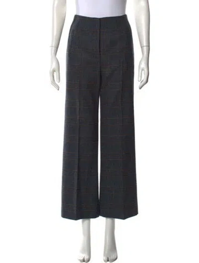 Pre-owned Veronica Beard Wool Wide Leg Pants In Gray