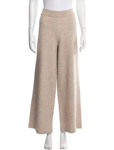 Pre-owned Veronica Beard Wool Wide Leg Pants In Neutral