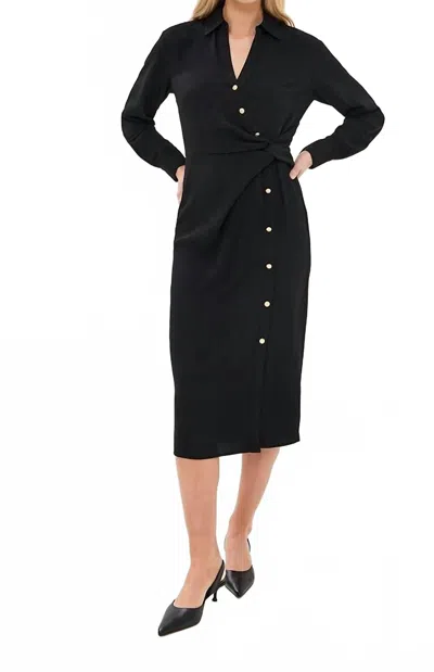 Veronica Beard Wright Midi Dress In Black