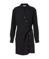 Veronica Beard Wright Wrap Dress In Black