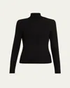 Veronica Beard Wyeth Knit Turtleneck In Black