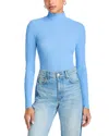 Veronica Beard Wyeth Long Sleeve Turtleneck Tee In Blue