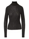 Veronica Beard Wyeth Turtleneck Sweater In Black