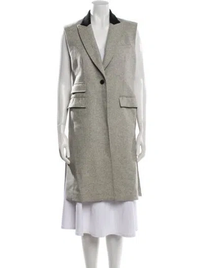 Pre-owned Veronica Beard X Cusp By Neiman Marcus Virgin Wool Vest In Gray