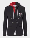 Veronica Beard X Nfl Dickey Jacket, Atlanta Falcons In Falcons - Black - Silver