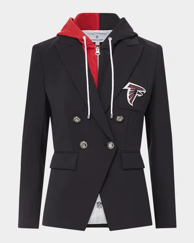 Veronica Beard X Nfl Dickey Jacket, Atlanta Falcons In Falcons - Black - Silver