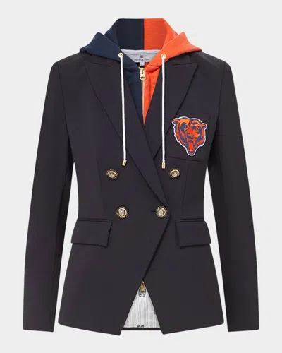 Veronica Beard X Nfl Dickey Jacket, Chicago Bears In Bears - Navy - Gold
