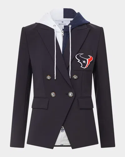 Veronica Beard X Nfl Dickey Jacket, Houston Texans In Texans - Navy - Silver