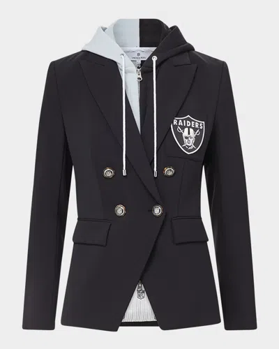 Veronica Beard X Nfl Dickey Jacket, Las Vegas Raiders In Raiders - Black - Silver