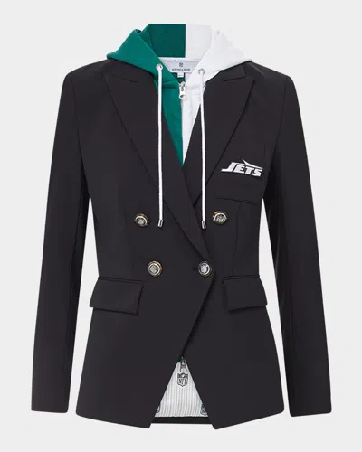 Veronica Beard X Nfl Dickey Jacket, New York Jets In Jets - Black - Silver