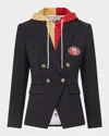 Veronica Beard X Nfl Dickey Jacket, San Francisco 49ers In 49ers - Black - Gold