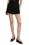 Veronica Beard Yadira Lace Shorts In Black
