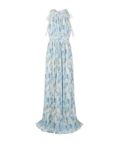Veronica Beard Yardley Printed Maxi Dress In Brown