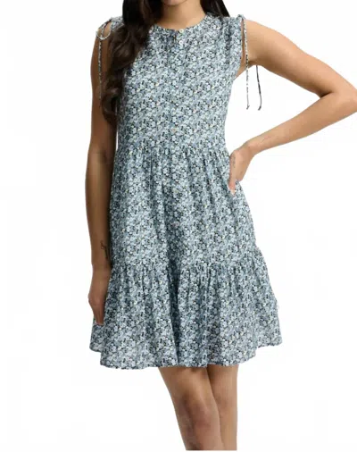 Veronica Beard Yulianna Tiered Floral-print Cotton-blend Voile Mini Dress In Neutral