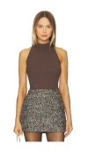 Veronica Beard Yuna 홀터 탑 In Brown