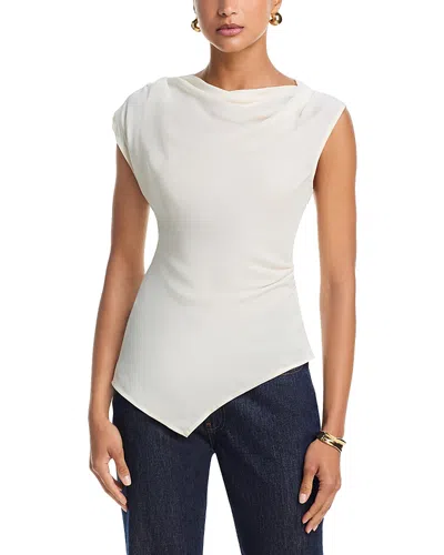 Veronica Beard Yvonne Asymmetrical Top In White