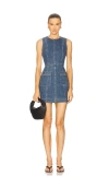 Veronica Beard Zaire Mini Dress In Blue