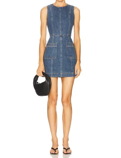 VERONICA BEARD ZAIRE MINI DRESS IN BANDIT