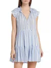 Veronica Beard Zee Mini Dress In Blue Multi In Blue