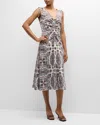 Veronica Beard Zia Paisley-print Cotton-blend Poplin Midi Dress In Off White Multi