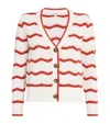 Veronica Beard Ansonia Stripe Open Stitch Cardigan