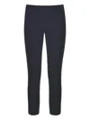 Veronica Beard Zip-back Scuba Trousers In Black