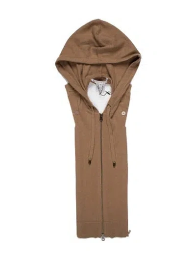 Pre-owned Veronica Beard Zip Hoodie Dickey W/tags In Brown