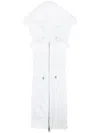 Veronica Beard White Hooded Cotton Dickey