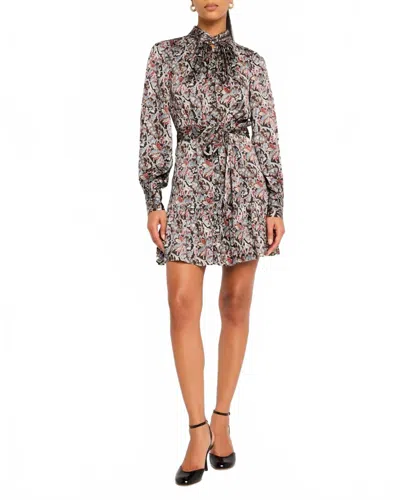 Veronica Beard Zoella Dress In Black Multi In Gray