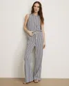 Veronica Beard Zosia Stripe Cotton Drawstring Pants