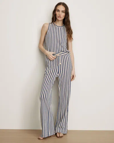 Veronica Beard Zosia Crochet Wide-leg Pant In Multi