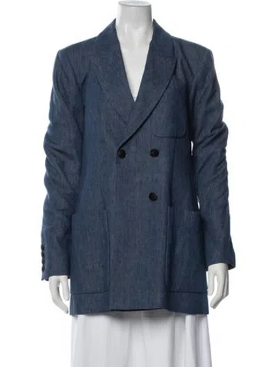 Pre-owned Veronica De Piante Blazer W/ Tags In Blue