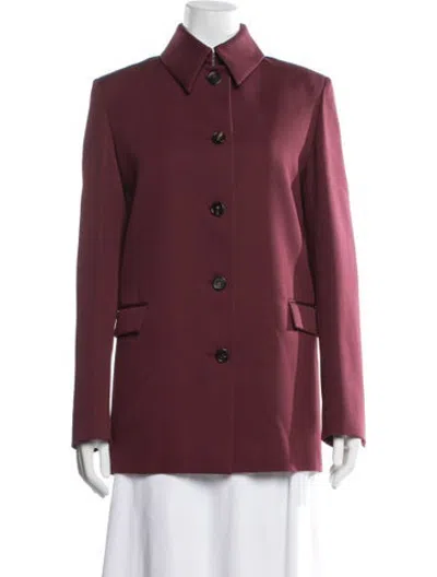 Pre-owned Veronica De Piante Blazer W/ Tags In Burgundy