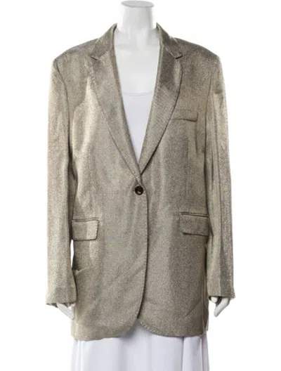 Pre-owned Veronica De Piante Blazer W/ Tags In Neutrals