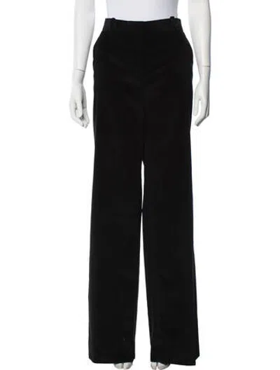 Pre-owned Veronica De Piante Corduroy Wide Leg Pants In Black
