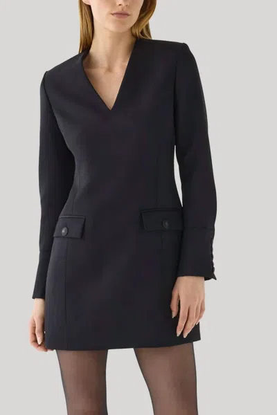 Veronica De Piante Elsie Long Sleeve Dress In Black