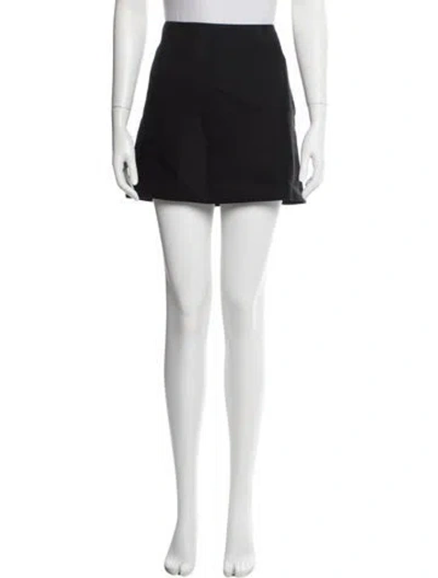 Pre-owned Veronica De Piante Mini Skirt In Black