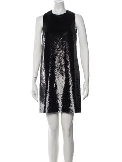 Pre-owned Veronica De Piante Sequin Mini Dress W/ Tags In Black