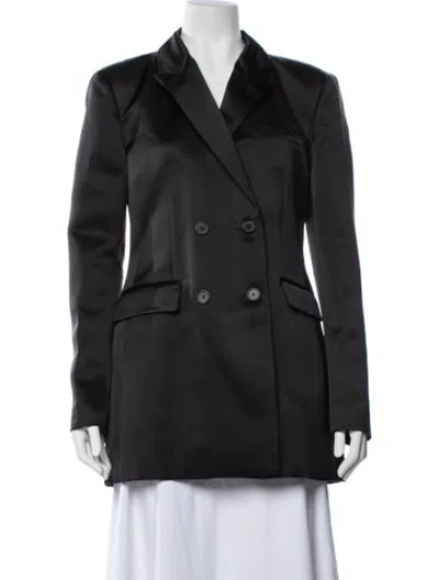 Pre-owned Veronica De Piante Silk Blazer W/ Tags In Grey