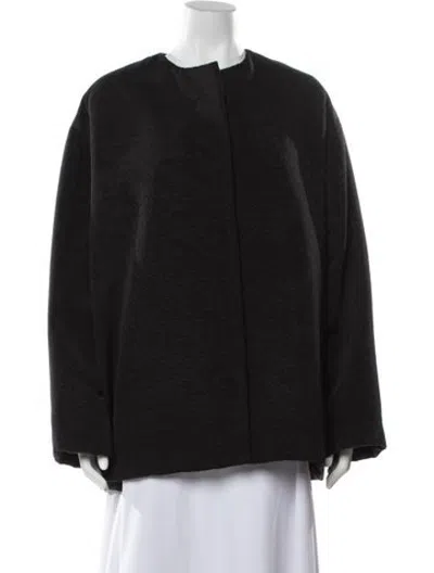 Pre-owned Veronica De Piante Silk Jacket W/ Tags In Black